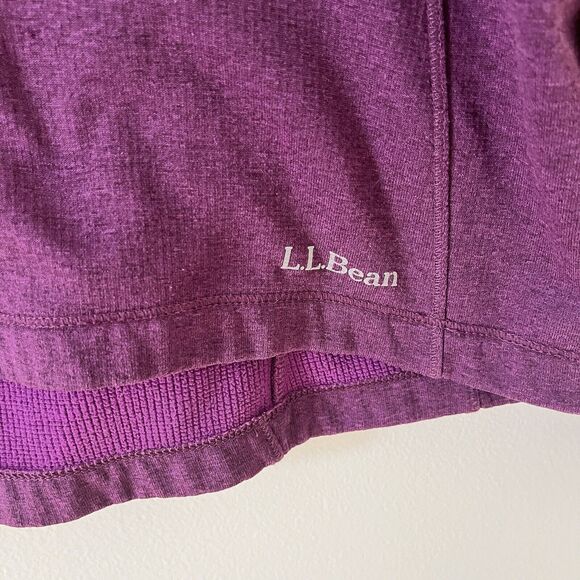 L.L. Bean Women’s Purple Expedition Weight Half Zip - Large - Picture 5 of 10